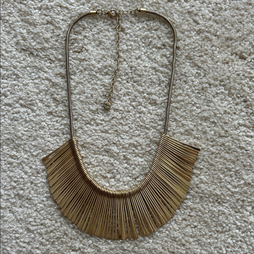 Stella & Dot Gold Statement Necklace